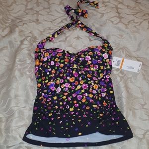 Anne Cole tankini with built in bra size Small